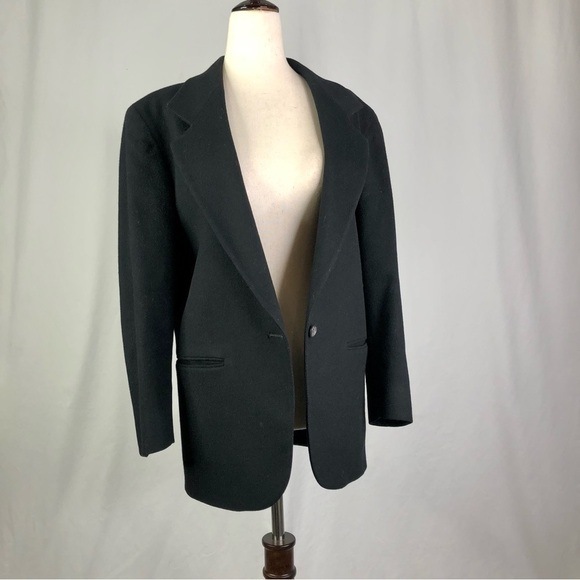 VINTAGE L.L. Bean black blazer sport coat made in USA 4P - Picture 3 of 10